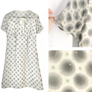 Bonafide Manifesto Silk Short Sleeve Dress Women's Size Medium